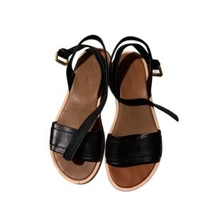 See by Chloe Robin Wedge sandals with a wraparound ankle strap. Stacked platform